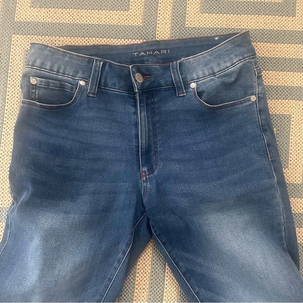 Tahari Blue Ankle Jeans - Picture 2 of 7